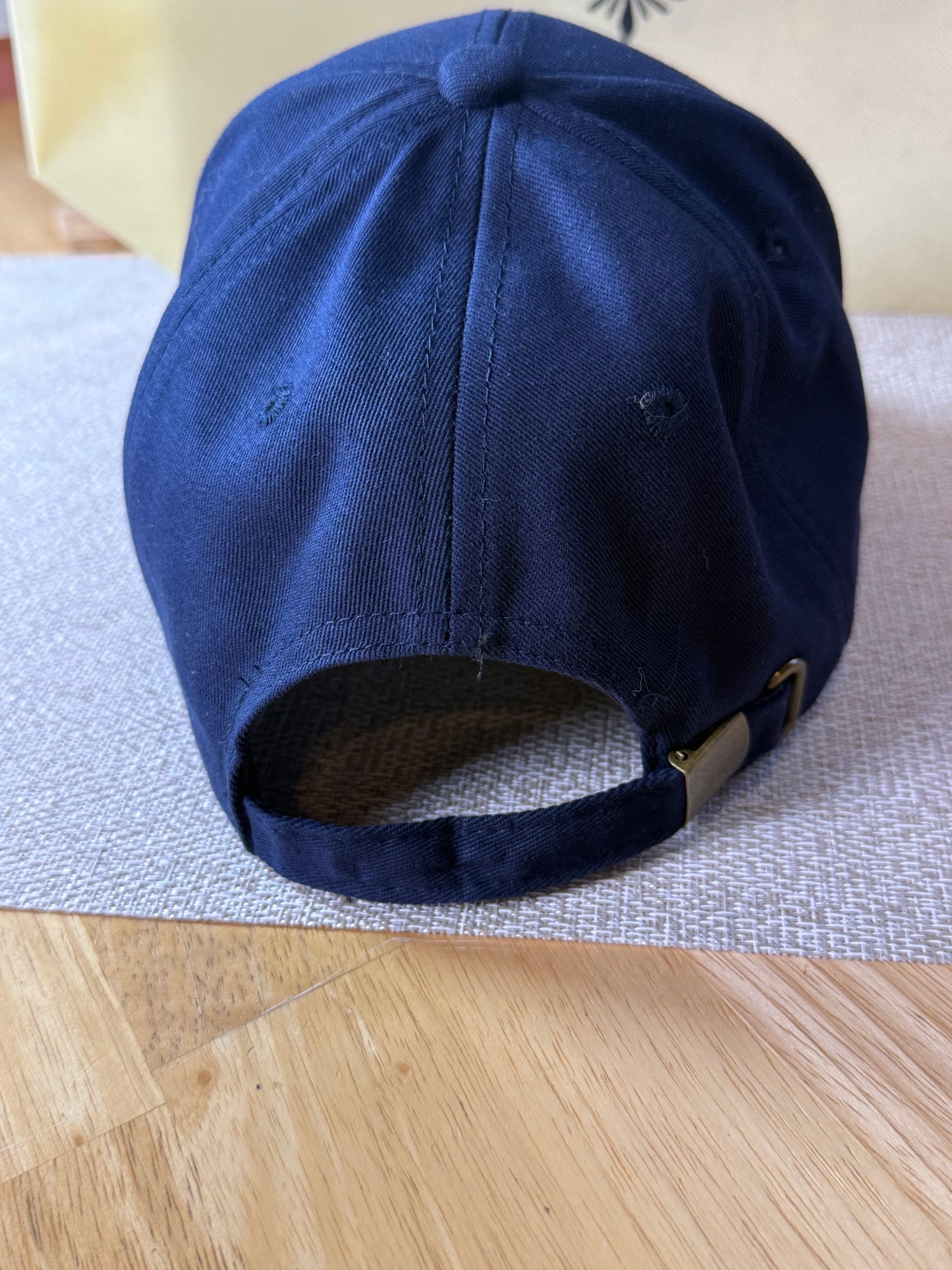 Navy baseball cap with sea turtles