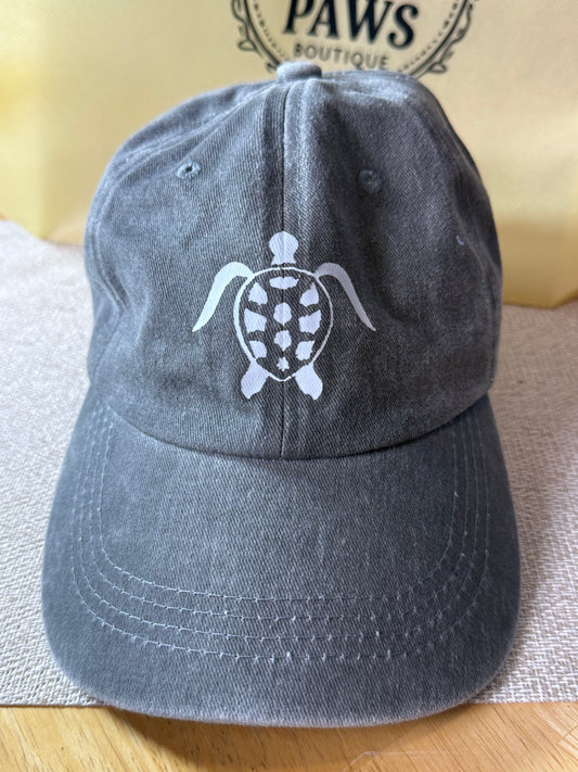 Grey turtle baseball cap