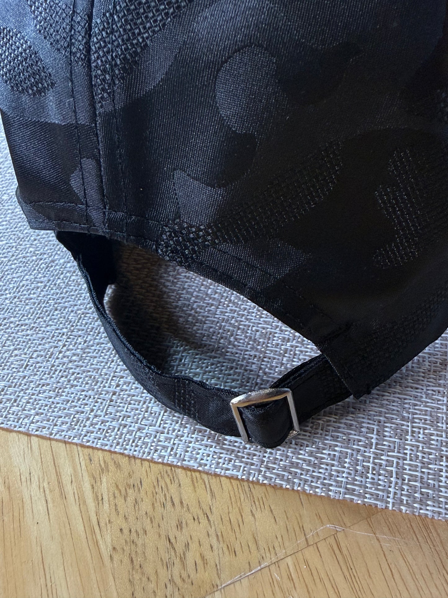 New York Yankees black camo embroidered baseball cap